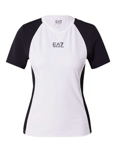 EA7 Emporio Armani Sporta krekls melns / balts
