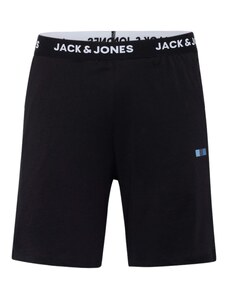JACK & JONES Pidžamas bikses 'FRED' tumši zils / debeszils / melns / balts