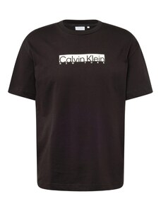 Calvin Klein T-Krekls 'NEW YORK' melns / balts
