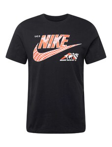 Nike Sportswear T-Krekls 'SOLE RALLY' gaiši sarkans / melns / balts