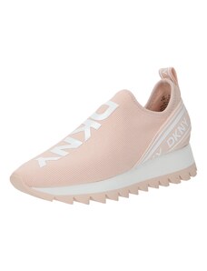 DKNY Brīvā laika apavi bez aizdares 'ABBI' rožkrāsas / balts