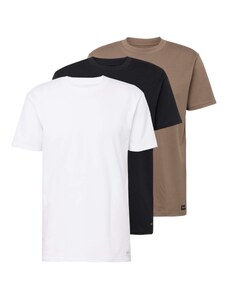 HOLLISTER T-Krekls brokāta / melns / balts