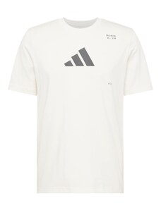 ADIDAS PERFORMANCE Sporta krekls pelēks / balts