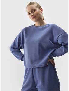 4F Sieviešu sporta džemperis ar modāla piedevu - tumši zils