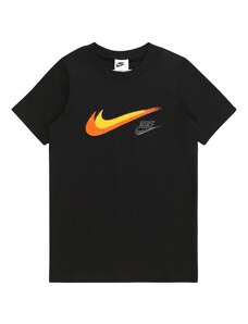 Nike Sportswear T-Krekls dzeltens / sudrabpelēks / oranžs / melns