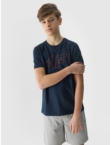 4F Zēnu t-krekls ar apdruku - tumši zils