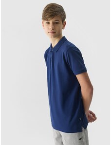 4F Zēnu polo krekls regular gluds - tumši zils