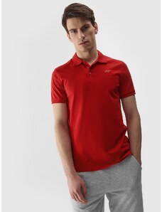 4F Vīriešu polo krekls regular gluds - sarkans