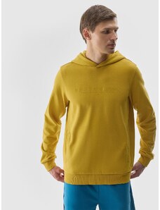 4F Vīriešu sporta džemperis hūdijs - dzeltens