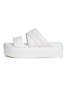 Calvin Klein Jeans Ādas čības krēmkrāsas / balts
