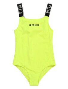 Calvin Klein Swimwear Peldkostīms pelēks / ābolu / melns