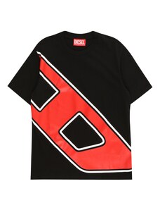 DIESEL T-Krekls sarkans / melns / gandrīz balts