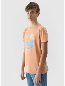 4F Zēnu t-krekls regular ar apdruku - koraļļu