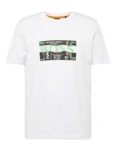 BOSS T-Krekls 'Bossticket' gaiši zaļš / melns / balts