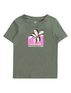 Jack & Jones Junior T-Krekls 'TAMPA' tumši zaļš / orhideju / melns / balts