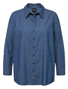 Ulla Popken T-krekls ar tradicionālo rakstu zils džinss