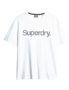 Superdry T-Krekls pelēks / balts