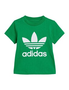 ADIDAS ORIGINALS T-Krekls 'Trefoil' zaļš / balts