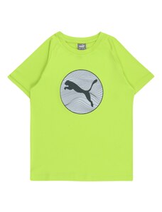 PUMA T-Krekls pelēks / kaļķa / melns