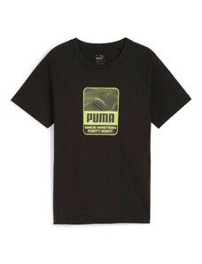 PUMA T-Krekls 'Active Sports' gaiši zaļš / melns