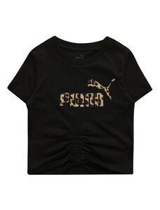 PUMA T-Krekls 'Essential' bēšs / brūns / melns