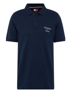 Tommy Jeans T-Krekls jūraszils / spilgti sarkans / balts