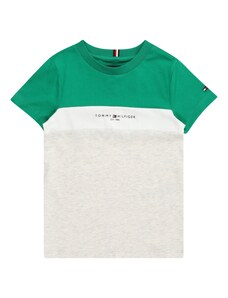 TOMMY HILFIGER T-Krekls 'ESSENTIAL' tumši zils / raibi pelēks / zaļš / balts