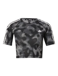 ADIDAS PERFORMANCE Sporta krekls 'Own the Run' pelēks / melns / balts