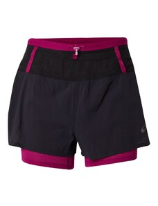 ASICS Sporta bikses 'Fujitrail' rozā / melns