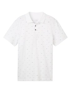 TOM TAILOR T-Krekls gaiši pelēks / melns / balts
