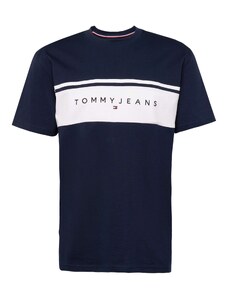 Tommy Jeans T-Krekls tumši zils / balts