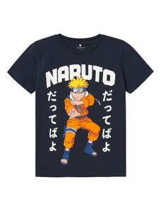 NAME IT T-Krekls 'Macar Naruto' jūraszils / safīra / oranžs / balts