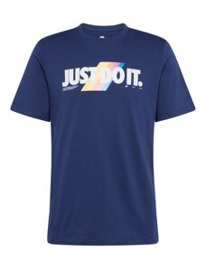 Nike Sportswear T-Krekls tumši zils / dzeltens / rozā / balts