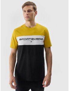 4F Vīriešu t-krekls ar apdruku - dzeltens