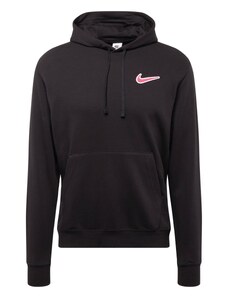 Nike Sportswear Sportisks džemperis gaiši rozā / melns / balts