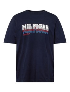 TOMMY HILFIGER T-Krekls tumši zils / debeszils / sarkans / balts