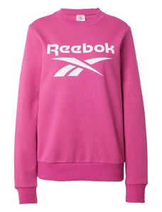 Reebok Sportiska tipa džemperis rozā / balts