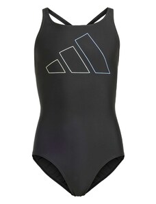 ADIDAS PERFORMANCE Sporta peldkostīms 'Big Bars' krēmkrāsas / zils / pelēks / melns