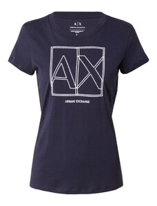 ARMANI EXCHANGE T-Krekls jūraszils / balts