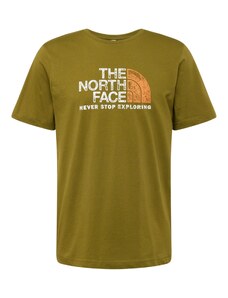 THE NORTH FACE T-Krekls 'RUST 2' olīvzaļš / oranžs / balts