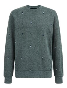 WE Fashion Džemperis jūraszils / degvielas krāsas / pasteļzaļš / raibi zaļš