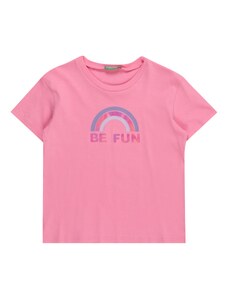 UNITED COLORS OF BENETTON T-Krekls safīra / debeszils / tumši lillā / gaiši rozā