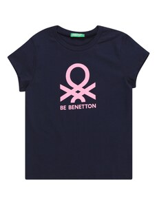 UNITED COLORS OF BENETTON T-Krekls tumši zils / rožkrāsas
