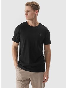 4F Vīriešu t-krekls regular gluds - melns