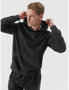 4F Vīriešu sporta džemperis hūdijs - melns