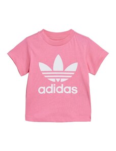 ADIDAS ORIGINALS T-Krekls 'Trefoil' rožkrāsas / balts