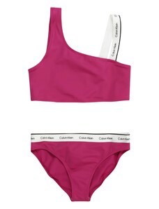 Calvin Klein Swimwear Bikini 'Meta Legacy' lillā / balts