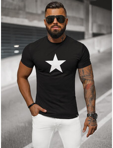 Vīriešu t-krekls melns OZONEE NB/MT3067