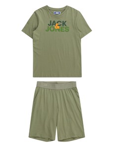 Jack & Jones Junior Treniņtērps 'ULA' haki / nefrīta / tumši zaļa / oranžs