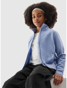 4F Meiteņu flīsa jaka ar stāvapkakli regular - tumši zila